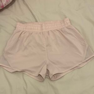 Light pink work out shorts